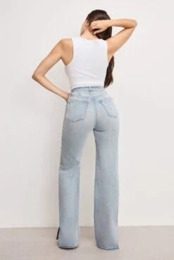 GOOD AMERICAN THE KHLOÉ JEAN | INDIGO1065 -GOOD AMERICAN STORE 250421 11 GKHLOSKT156SSI I1065 A 0109