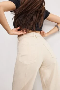 GOOD AMERICAN CROPPED BARREL PANTS | -GOOD AMERICAN STORE 250501 05 GFD431 CNVS A 0788