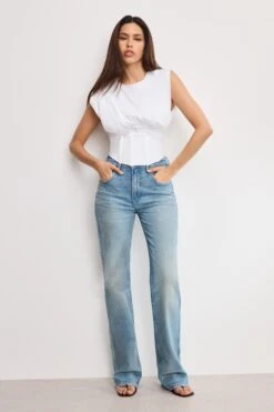 GOOD AMERICAN GOOD COWBOY BOOTCUT JEANS | INDIGO998 -GOOD AMERICAN STORE 250501 06 KEY GSTBO828S I998 A 0906