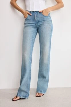 GOOD AMERICAN GOOD COWBOY BOOTCUT JEANS | INDIGO998 -GOOD AMERICAN STORE 250501 06 KEY GSTBO828S I998 A 0916