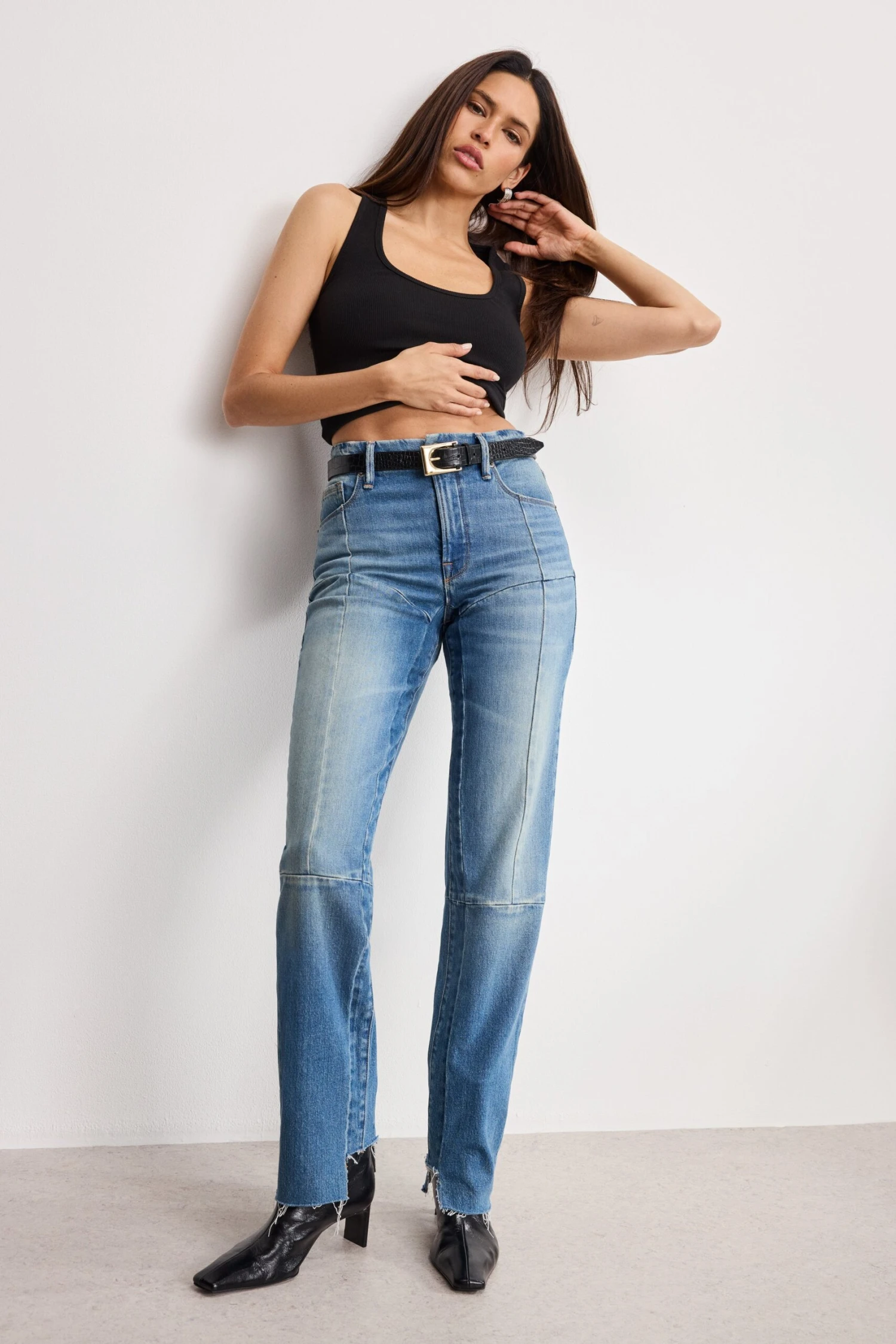 GOOD AMERICAN GOOD ICON STRAIGHT JEANS | INDIGO912 6 GOOD AMERICAN GOOD ICON STRAIGHT JEANS | INDIGO912 - Image 4