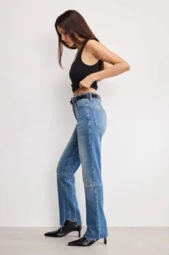 GOOD AMERICAN GOOD ICON STRAIGHT JEANS | INDIGO912 17 GOOD AMERICAN GOOD ICON STRAIGHT JEANS | INDIGO912 -GOOD AMERICAN STORE 250501 08 KEY GICSE235T I912 A 1131