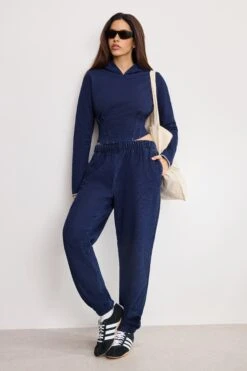 GOOD AMERICAN JEANIUS CORSET HOODIE | INDIGO1029 -GOOD AMERICAN STORE 250501 22 KEY GT0640 I1029 A 3229