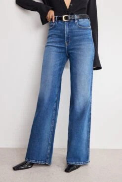 GOOD AMERICAN SOFT TECH GOOD SKATE WIDE LEG JEANS | INDIGO891 -GOOD AMERICAN STORE 250501 39 GSKA960002 I891 A 4997