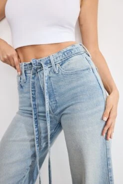 GOOD AMERICAN GOOD WAIST PALAZZO CROPPED JEANS | INDIGO999 12 GOOD AMERICAN GOOD WAIST PALAZZO CROPPED JEANS | INDIGO999 -GOOD AMERICAN STORE 250501 42 GWPCBE384T I999 A 5326