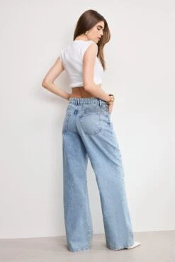 GOOD AMERICAN GOOD EASE JEANS | INDIGO1002 -GOOD AMERICAN STORE 250513 01 GEASPSPL024S I1002 A 0120