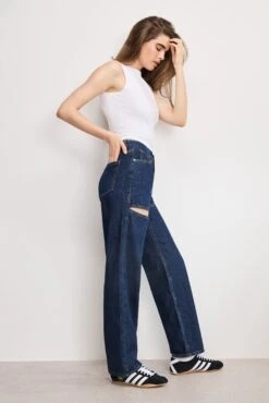 GOOD AMERICAN GOOD 90s RELAXED JEANS | INDIGO1003 16 GOOD AMERICAN GOOD 90s RELAXED JEANS | INDIGO1003 -GOOD AMERICAN STORE 250513 08 GNITSL024T I1003 A 0959