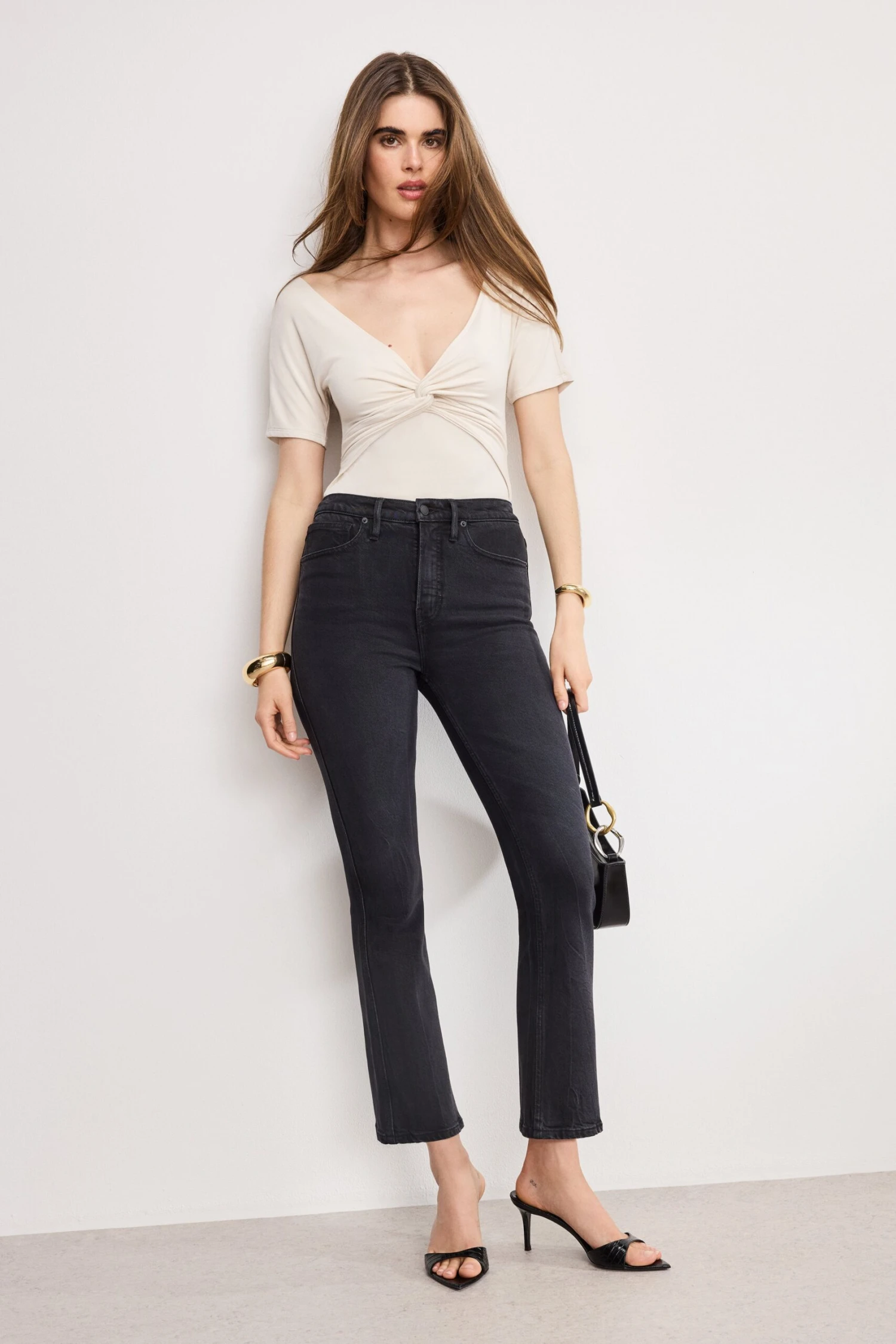 GOOD AMERICAN JERSEY TWIST FRONT BODYSUIT | ECRU003 8 GOOD AMERICAN JERSEY TWIST FRONT BODYSUIT | ECRU003 - Image 6