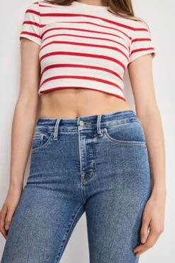 GOOD AMERICAN GOOD LEGS CROPPED MINI BOOT JEANS | INDIGO917 10 GOOD AMERICAN GOOD LEGS CROPPED MINI BOOT JEANS | INDIGO917 -GOOD AMERICAN STORE 250513 11 GLCMBIOSG900T I917 A 1315