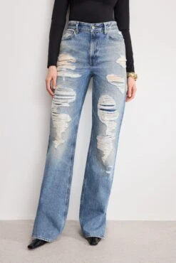 GOOD AMERICAN THE KHLOÉ JEAN LONG | INDIGO1067 -GOOD AMERICAN STORE 250513 22 GKHLOSH156V I1067 A 2780