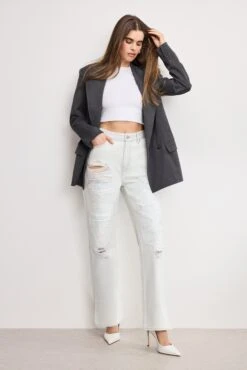 GOOD AMERICAN THE KHLOÉ JEAN LONG | INDIGO1016 -GOOD AMERICAN STORE 250513 24 GKHLOPAR156S I1016 A 2943