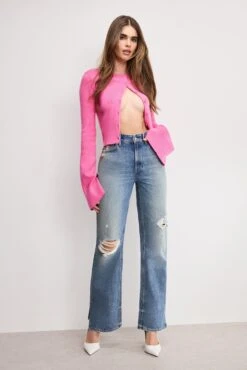 GOOD AMERICAN THE KHLOÉ JEAN | INDIGO1017 -GOOD AMERICAN STORE 250513 28 KEY GKHLODKH156SSI I1017 A 3519