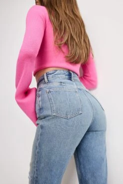 GOOD AMERICAN THE KHLOÉ JEAN | INDIGO1017 -GOOD AMERICAN STORE 250513 28 KEY GKHLODKH156SSI I1017 A 3638