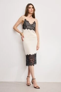 GOOD AMERICAN SATIN LACE CAMISOLE | ECRU003 -GOOD AMERICAN STORE 250513 35 GWT0355 EC03 A 4326