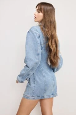 GOOD AMERICAN BARREL LONG SLEEVE MINI DRESS | INDIGO911 15 GOOD AMERICAN BARREL LONG SLEEVE MINI DRESS | INDIGO911 -GOOD AMERICAN STORE 250604 01 KEY GFD382LW I911 A 0115
