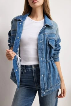 GOOD AMERICAN BARREL SLEEVE DENIM JACKET | INDIGO912 12 GOOD AMERICAN BARREL SLEEVE DENIM JACKET | INDIGO912 -GOOD AMERICAN STORE 250604 04 KEY GFD336 I912 A 0477