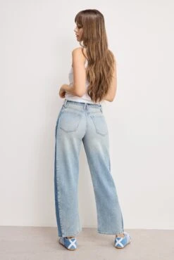 GOOD AMERICAN GOOD BARREL JEANS | INDIGO932 -GOOD AMERICAN STORE 250604 10 KEY GSTBAR384S I932 A 1083