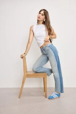 GOOD AMERICAN GOOD BARREL JEANS | INDIGO932 -GOOD AMERICAN STORE 250604 10 KEY GSTBAR384S I932 A 1136