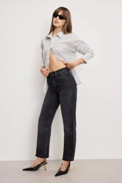 GOOD AMERICAN GOOD ICON STRAIGHT ANKLE JEANS | BLACK404 11 GOOD AMERICAN GOOD ICON STRAIGHT ANKLE JEANS | BLACK404 -GOOD AMERICAN STORE 250604 13 GICA395B002 K404 A 1378