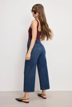 GOOD AMERICAN SOFT TECH GOOD WAIST PALAZZO CROPPED JEANS | INDIGO977 -GOOD AMERICAN STORE 250604 35 GWPCD10T I977 A 4748 ed215d6d fa5f 4e82 87b9 2e504b8c3f2e
