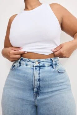 GOOD AMERICAN SOFT TECH GOOD TRUE STRAIGHT JEANS | INDIGO1073 -GOOD AMERICAN STORE 250710 15 GNST960001 I1073 C 1722