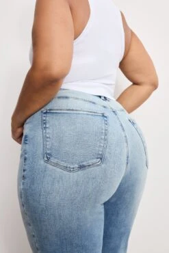 GOOD AMERICAN SOFT TECH GOOD TRUE STRAIGHT JEANS | INDIGO1073 -GOOD AMERICAN STORE 250710 15 GNST960001 I1073 C 1848