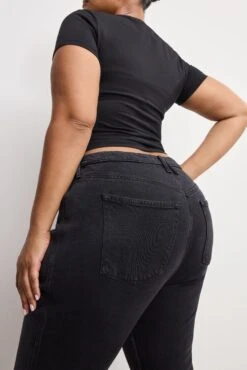 GOOD AMERICAN SOFT TECH GOOD KICK FLARE JEANS | BLACK390 -GOOD AMERICAN STORE 250710 24 KEY GHRKF220BS K390 C 3097 d55011bb cfdb 4788 af1a b418fb409694