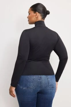 GOOD AMERICAN WEIGHTLESS SCUBA TURTLENECK | BLACK001 -GOOD AMERICAN STORE 250710 45 GT0643 K001 5475 1