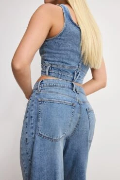 GOOD AMERICAN REWORKED WIDE LEG JEANS | INDIGO1083 -GOOD AMERICAN STORE 250711 06 GFD338 I1083 0877