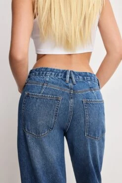 GOOD AMERICAN GOOD 90S CROPPED RELAXED JEANS | INDIGO963 13 GOOD AMERICAN GOOD 90S CROPPED RELAXED JEANS | INDIGO963 -GOOD AMERICAN STORE 250711 16 GNIC024T I963 A 2412