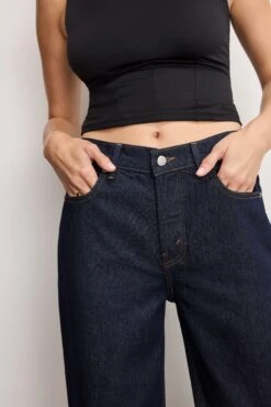 GOOD AMERICAN GOOD LOW RISE BAGGY CUFFED JEANS | INDIGO1006 -GOOD AMERICAN STORE 250714 06 GSTBAG024001 I1006 0949