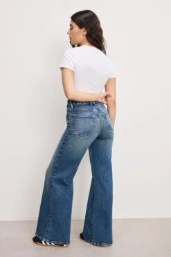 GOOD AMERICAN SOFT TECH GOOD PETITE PALAZZO JEANS | INDIGO986 12 GOOD AMERICAN SOFT TECH GOOD PETITE PALAZZO JEANS | INDIGO986 -GOOD AMERICAN STORE 250714 31 GPP960001 I986 A 4288