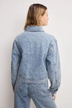 GOOD AMERICAN CRYSTAL DENIM JACKET | INDIGO1070 -GOOD AMERICAN STORE 250714 50 GFD448 I1070 A 7351
