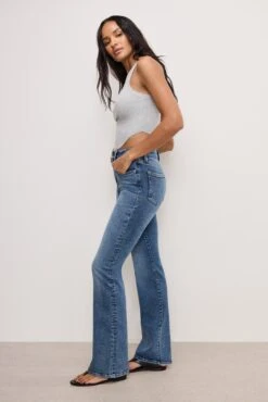 GOOD AMERICAN GOOD CLASSIC BOOTCUT COMPRESSION JEANS | INDIGO254 -GOOD AMERICAN STORE 3.241126 23 GCB014TE I254 GCBJ A 0079