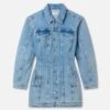 GOOD AMERICAN BARREL LONG SLEEVE MINI DRESS | INDIGO911 -GOOD AMERICAN STORE 36