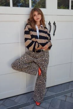 GOOD AMERICAN STORE 33 GOOD AMERICAN GOOD EASE LEOPARD JEANS | LUCKY LEOPARD001