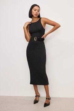 WIDE OVAL BUCKLE BELT | BLACK001 -GOOD AMERICAN STORE 4.241018 36 GAB022 K001 A 0019