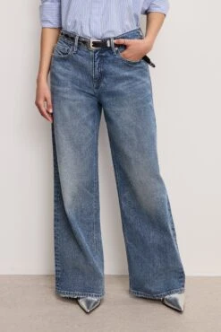 GOOD AMERICAN GOOD EASE PETITE RELAXED JEANS | INDIGO575 -GOOD AMERICAN STORE 4.241024 01 GEAP384S I575 P 0061