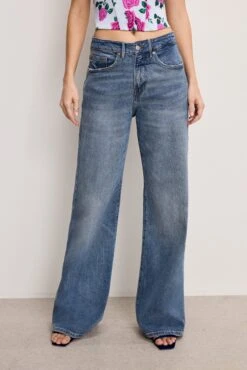 GOOD AMERICAN GOOD EASE RELAXED JEANS | INDIGO575 -GOOD AMERICAN STORE 4.241205 02 GRWL384 I575 GERJ A 0096