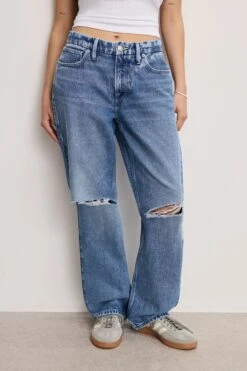 GOOD AMERICAN GOOD PETITE 90S RELAXED JEANS | INDIGO893 -GOOD AMERICAN STORE 4.241210 15 GNIP156T I893 G9RJ P 1977