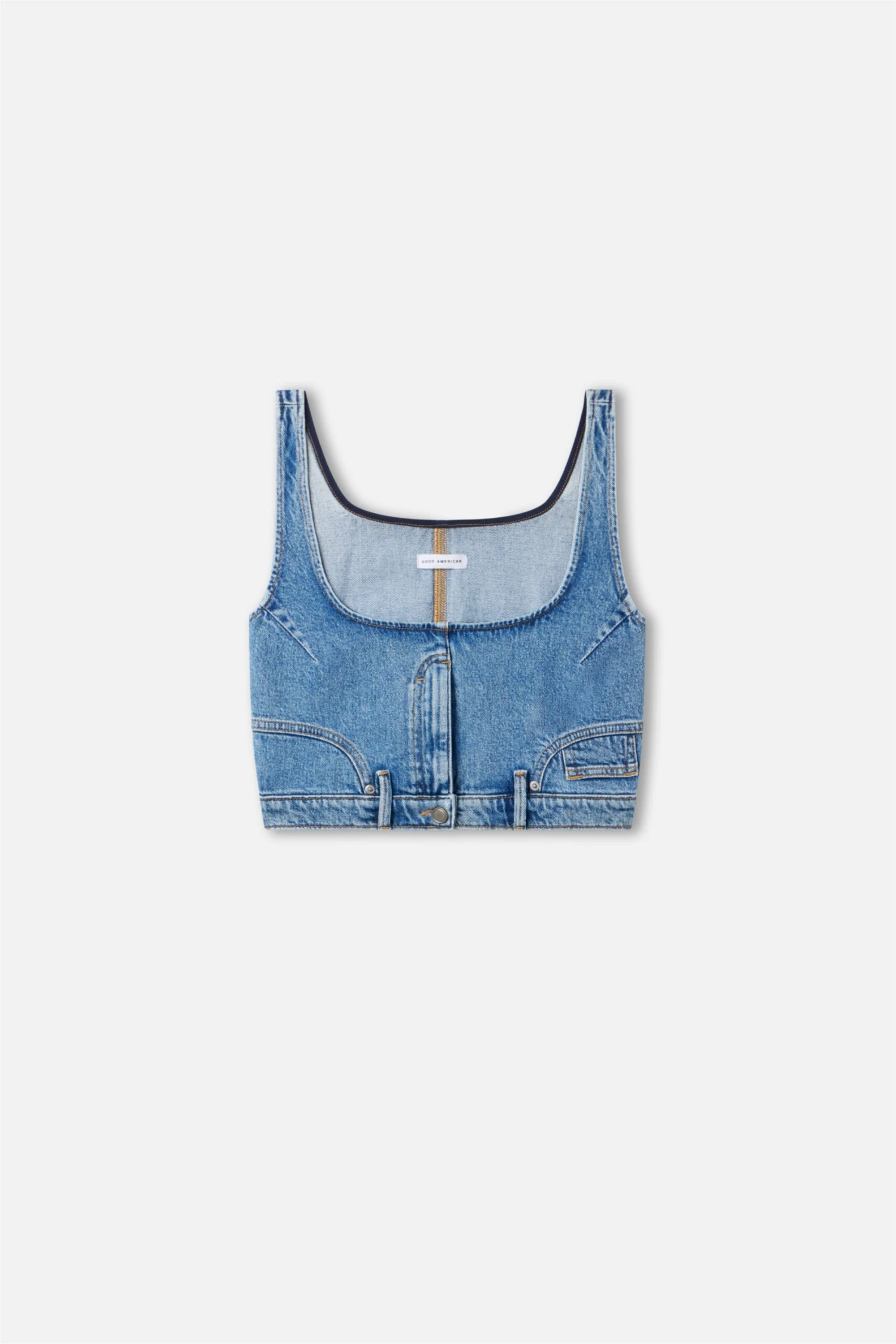 GOOD AMERICAN REWORKED DENIM VEST | INDIGO1083 3 GOOD AMERICAN REWORKED DENIM VEST | INDIGO1083