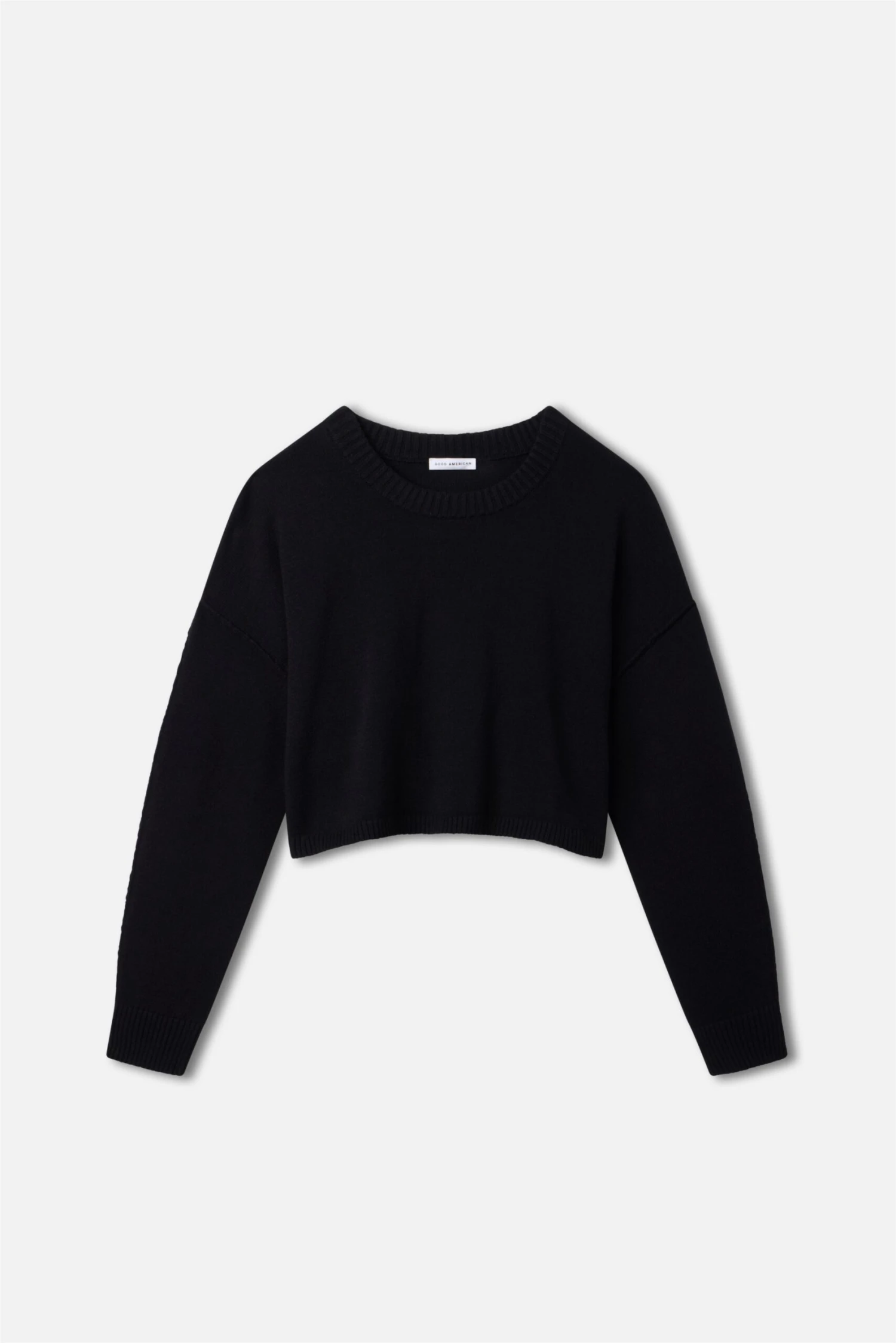 GOOD AMERICAN COZY KNIT CREW NECK | BLACK001 3 GOOD AMERICAN COZY KNIT CREW NECK | BLACK001