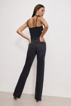 GOOD AMERICAN GOOD ICON STRAIGHT DIAMOND JEANS | BLACK376 -GOOD AMERICAN STORE 5.240925 08 GFD150B K376 A 1339