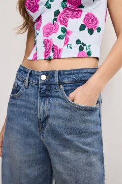 GOOD AMERICAN GOOD EASE RELAXED JEANS | INDIGO575 -GOOD AMERICAN STORE 5.241205 02 GRWL384 I575 GERJ A 0106