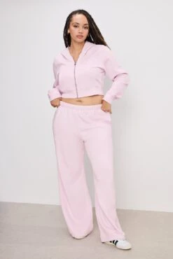 BRUSHED FLEECE ZIP HOODIE | WASHED COTTON CANDY PINK001 -GOOD AMERICAN STORE 6.241009 27 GS0466VN WCP1 B 3535