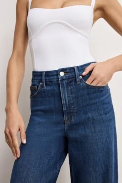 GOOD AMERICAN SOFT TECH GOOD WAIST PALAZZO JEANS | INDIGO977 -GOOD AMERICAN STORE 6.241125 26 GWPD10T I977 GWP A 0057