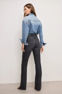 GOOD AMERICAN GOOD COWBOY BOOTCUT JEANS | BLACK354 -GOOD AMERICAN STORE 6.241205 08 GCOWB175BS K354 A 0158