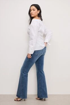 GOOD AMERICAN GOOD CLASSIC BOOTCUT COMPRESSION JEANS | INDIGO254 -GOOD AMERICAN STORE 8.241210 23 GCB014TE I254 GCBJ B 2898