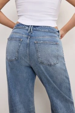 GOOD AMERICAN GOOD EASE RELAXED JEANS | INDIGO575 -GOOD AMERICAN STORE 9.241210 14 GRWL384 I575 GERJ B 1871