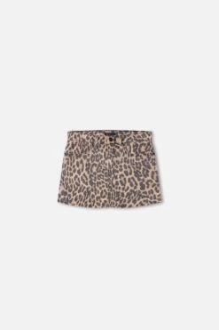 GOOD AMERICAN LEOPARD GOOD 90S MINI SKIRT | LUCKY LEOPARD001